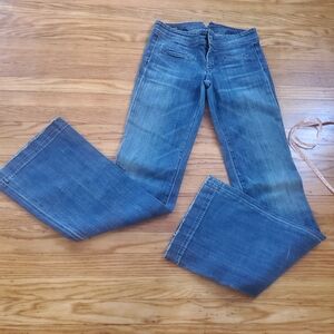 Citizenof Humanity Darlington Lowrise Wide Leg Cotton Jeans Womens Sz 27